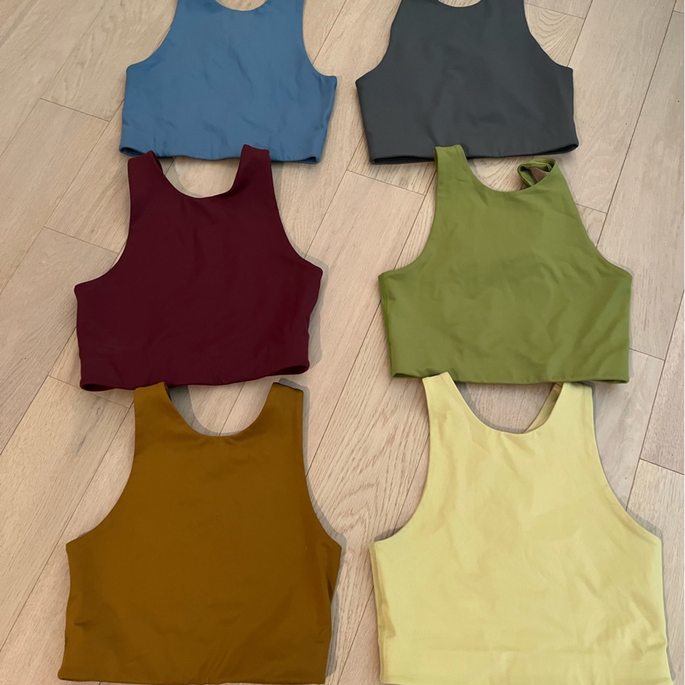 Set of 6 - girlfriend collective Dylan bras